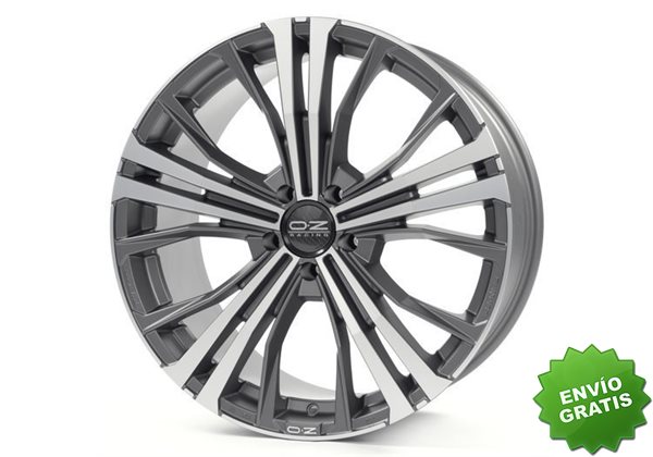 Llanta exclusiva Oz Montecarlo Hlt 9.5x22 5x112 Et54 Gris Mate Oscuro