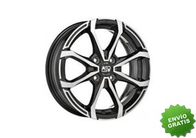 Llanta exclusiva Oz Msw X4 5x15 4x100 Et32 Negro Brillante Pulido