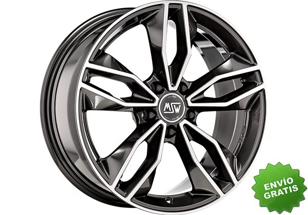 Llanta exclusiva Oz Msw 71 8x18 5x110 Et35 Gris Brillante Pulido