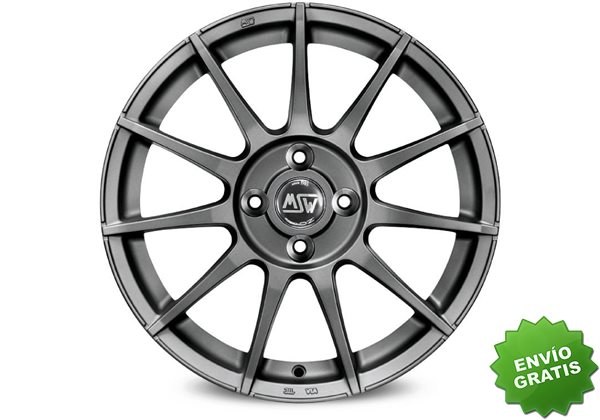 Llanta exclusiva Oz Msw 85 6.5x16 4x108 Et42 Grafito Mate