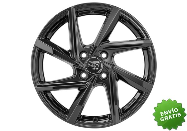 Llanta exclusiva Oz Msw 80-4 7x17 4x108 Et32 Negro Brillante