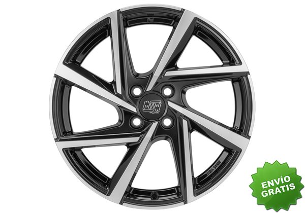 Llanta exclusiva Oz Msw 80-4 7x17 4x100 Et37 Negro Brillante Pulido