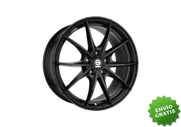 Llanta exclusiva Oz Sparco Trofeo 4 7x17 4x100 Et37 Negro Mate