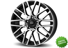 Llanta exclusiva Momo Revenge Evo 6.5x15 Et38 4x100-114 Negro Mate Pulido 72.3 Via