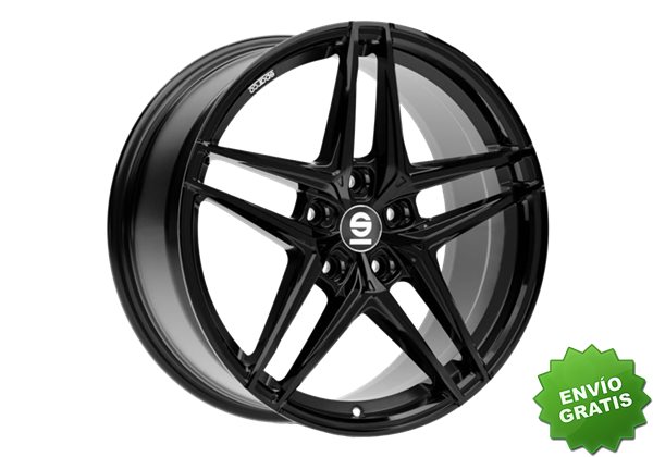 Llanta exclusiva Oz Sparco Record 8x19 5x112 Et35 Negro Brillante