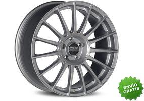 Llanta exclusiva Oz Superturismo Lm 8x18 Et45 5x114.30 Matt Race Silver Black Lettering Kba Nad