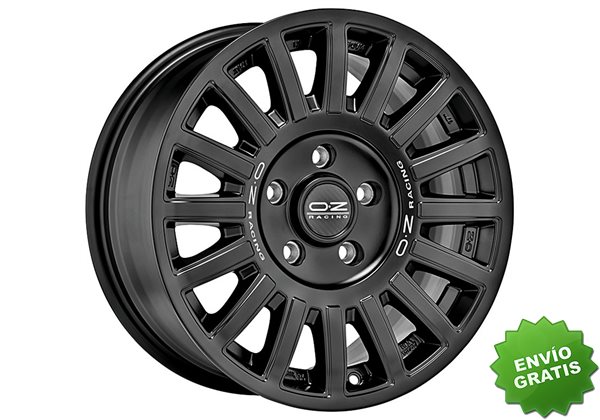Llanta exclusiva Oz Rally Raid 8.5x18 6x114.30 Et40 Negro Mate Silver Lettering
