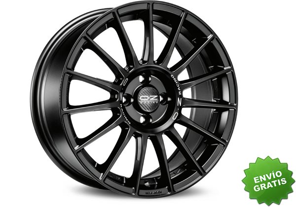 Llanta exclusiva Oz Superturismo Lm 8.5x19 Et38 5x112 Matt Black Silver Lettering Kba Nad