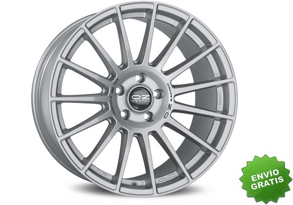 Llanta exclusiva Oz Superturismo Dakar 10x20 Et26 5x112 Matt Race Silver Black Lettering Kba Nad