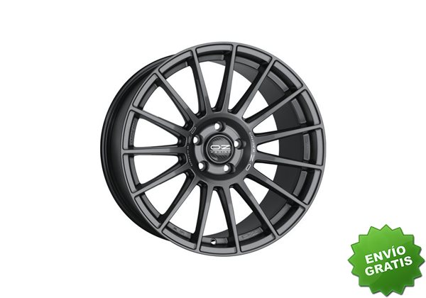 Llanta exclusiva Oz Superturismo Dakar 10.5x21 5x120 Et40 Grafito Mate Silver Lettering