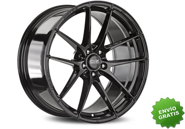 Llanta exclusiva Oz Leggera Hlt 8x20 Et30 5x112 Negro Brillante