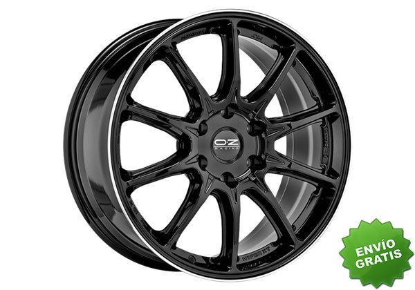Llanta exclusiva Oz Hyper Xt Hlt 11x22 5x112 Et50 Negro Brillante