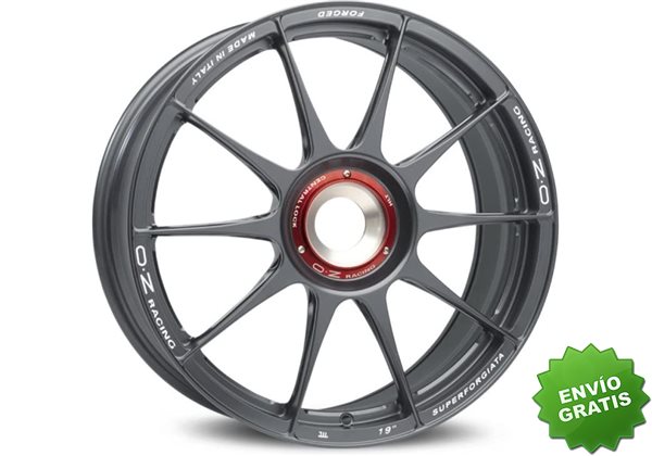 Llanta exclusiva Oz Superforgiata 8.5x19 5x120 Et29 Grigio Corsa Con Scritte Di Fresatura