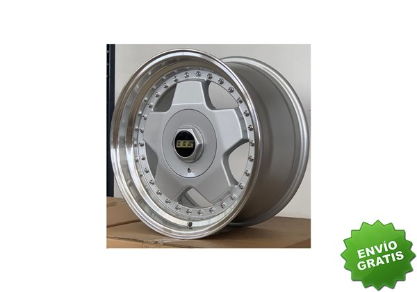 Llanta exclusiva Godo Star 8x16 4x100 114.3 Et30 73.1 Silver D M