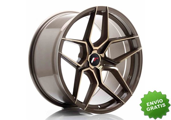 Llanta exclusiva Jr Wheels Jr34 20x10.5 Et20-35 5h Blank Platinum Bro Nze