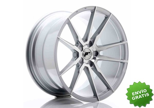 Llanta exclusiva Jr Wheels Jr21 20x11 Et30-50 5h Blank Silver Machine D Face