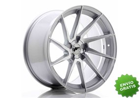 Llanta exclusiva Jr Wheels Jr36 20x10.5 Et10-35 5h Blank Silver Brush Ed Face