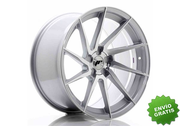 Llanta exclusiva Jr Wheels Jr36 20x10.5 Et10-35 5h Blank Silver Brush Ed Face