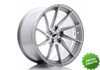 Llanta exclusiva Jr Wheels Jr36 20x10.5 Et10-35 5h Blank Silver Brush Ed Face