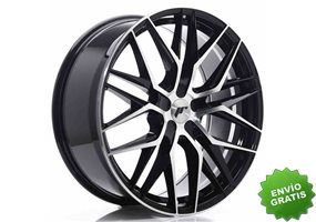 Llanta exclusiva Jr Wheels Jr28 21x9 Et15-45 5h Blank Gloss Black M Achined Face