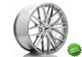 Llanta exclusiva Jr Wheels Jr28 21x10.5 Et15-55 5h Blank Silver Machi Ned Face