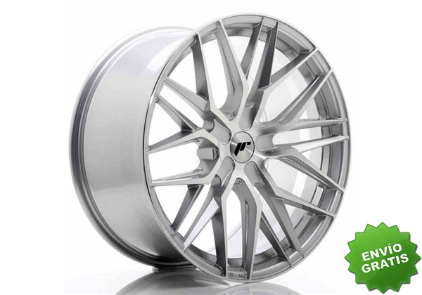 Llanta exclusiva Jr Wheels Jr28 21x10.5 Et15-55 5h Blank Silver Machi Ned Face