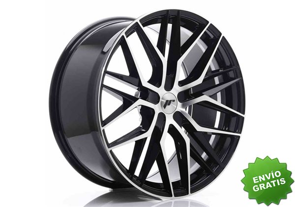 Llanta exclusiva Jr Wheels Jr28 22x10.5 Et15-50 5h Blank Gloss Black% 20machined Face