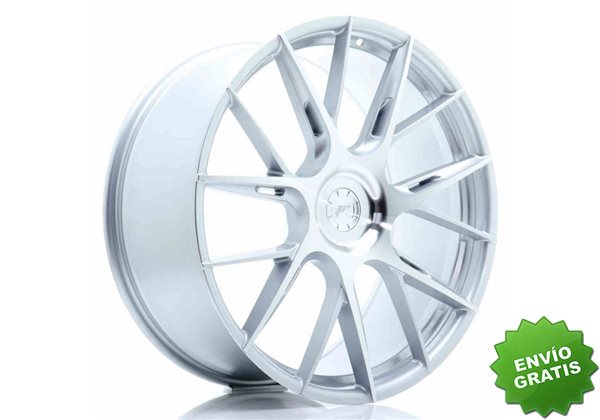 Llanta exclusiva Jr Wheels Jr42 22x10 Et20-54 5h Blank Silver Machine D Face