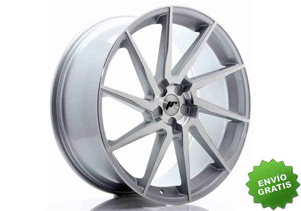Llanta exclusiva Jr Wheels Jr36 23x10 Et30-55 5h Blank Silver Brushed  Face