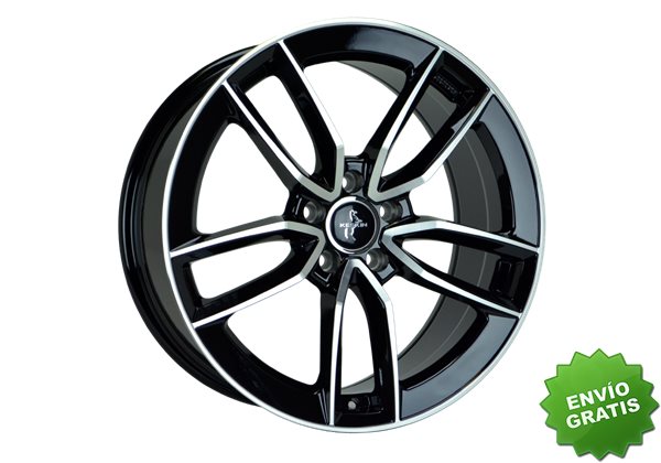 Llanta exclusiva Keskin Kt21 8.0jx18 5 112 Et30 66.6 Black Front Poli Sh
