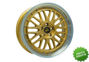 Llanta exclusiva Keskin Kt22 8.0jx18 5 108 Et45 72.6 Gold Lip Polish