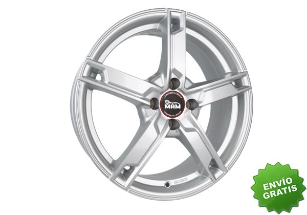 Llanta exclusiva Mam Mamw4 6.5jx16 4 100 Et35 63.4 Silver Painted