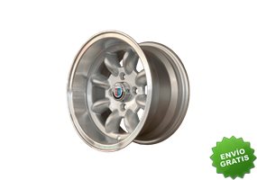 Llanta exclusiva Minilite Stilo 7x13 4x100 Et5 57.1 Silver