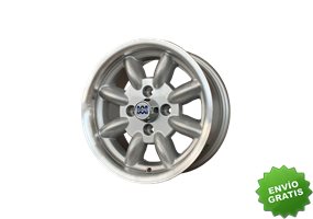 Llanta exclusiva Minilite Stilo 6x13 4x100 Et13 57.1 Silver