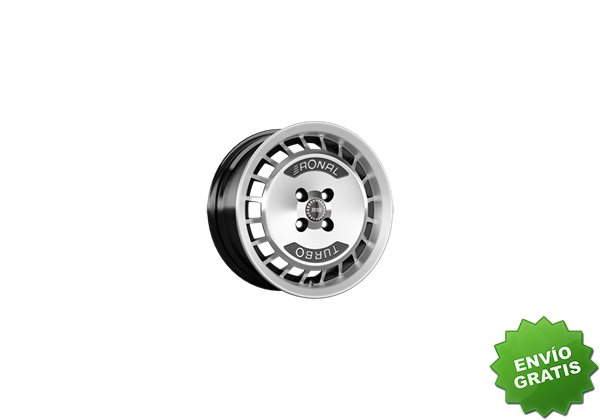 Llanta exclusiva Ronal R10 Turbo 7.0x15 Et37 4x98 Negro -frente Pulid O