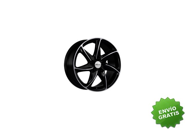 Llanta exclusiva Ronal R51 7.0x16 Et45 5x108 Jetblack-frente Pulido