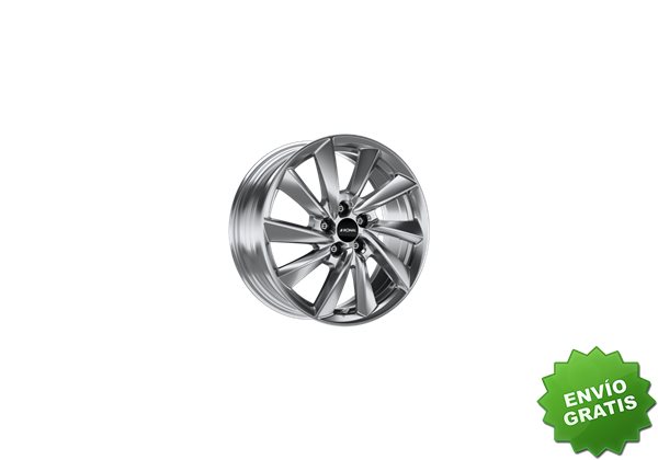 Llanta exclusiva Ronal R70 7.5x18 Et40 5x108 Plata Platino