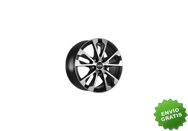 Llanta exclusiva Ronal R61 7.5x17 Et55 5x108 Jetblack Mate Frente Pul Ido