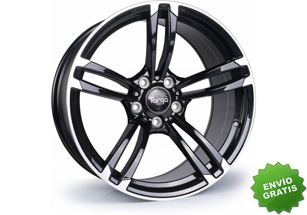 Llanta exclusiva Targa Tg1 (gloss Black   Polished Face) - 9.5x19 5 X120 Et35.00 Cb72.6