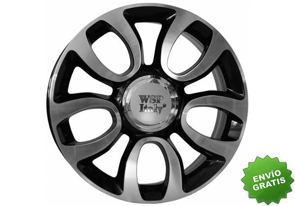 Llanta exclusiva Wsp Italy Fiat W167 5x98 Et410.000 Glossy Black Poli Shed