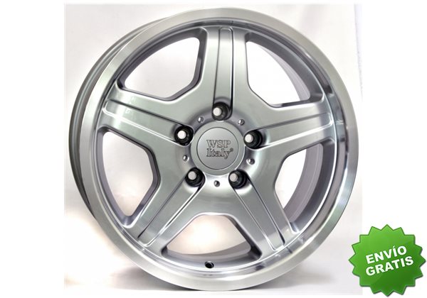 Llanta exclusiva Wsp Italy Mercedes W760 5x130 Et500.000 Silver Polishe D Lip