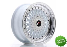 Llanta exclusiva Jr Wheels Jr9 15x7 Et20 4x100 108 White W Machined L Ip