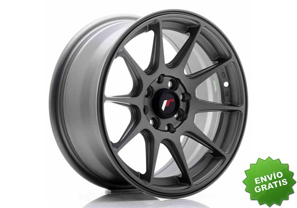 Llanta exclusiva Jr Wheels Jr11 15x7 Et30 4x100 108 Matt Gun Metal