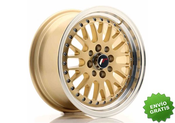 Llanta exclusiva Jr Wheels Jr10 15x7 Et30 4x100 108 Gold W Machined L Ip