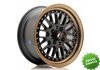 Llanta exclusiva Jr Wheels Jr10 15x7 Et30 4x100 108 Matt Black W Bron Ze Lip