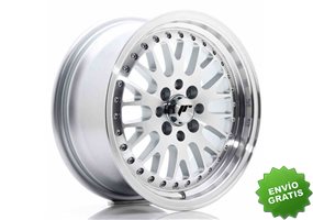 Llanta exclusiva Jr Wheels Jr10 15x7 Et30 4x100 108 Silver Machined F Ace