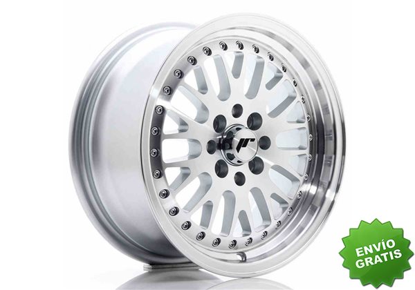 Llanta exclusiva Jr Wheels Jr10 15x7 Et30 4x100 108 Silver Machined F Ace