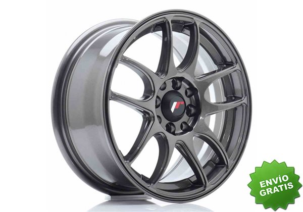 Llanta exclusiva Jr Wheels Jr29 15x7 Et35 4x100 108 Hyper Gray