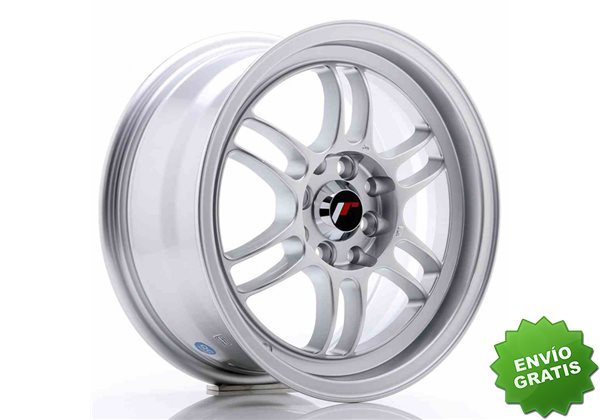 Llanta exclusiva Jr Wheels Jr7 15x7 Et38 4x100 114 Silver