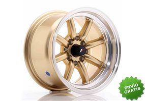 Llanta exclusiva Jr Wheels Jr19 14x8 Et-13 4x100 114 Gold